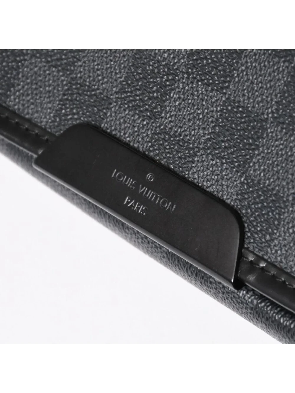 Louis Vuitton Daniel MM Shoulder Bag Damier Graphite Black Silver